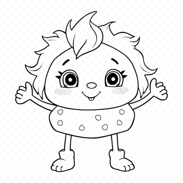 Adorabile bambino della grotta dei cartoni animati Libro di disegni e colorazioni