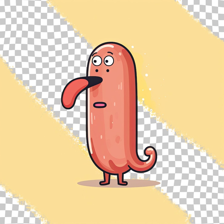 PSD adorabile personaggio dei cartoni animati che esprime sentimenti