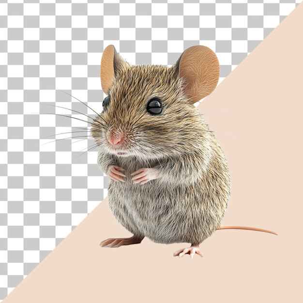Adorable 3D Render of a Mouse