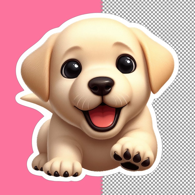 Adorable cachorro ilustración vectorial png