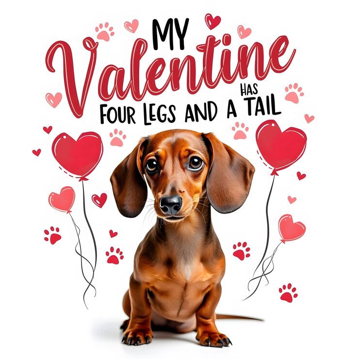 PSD adorable dog valentine perfecto para los amantes de las mascotas con diseño de taza