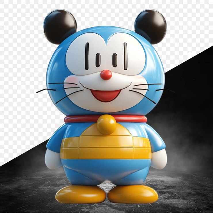 PSD el adorable doraemon en 3d