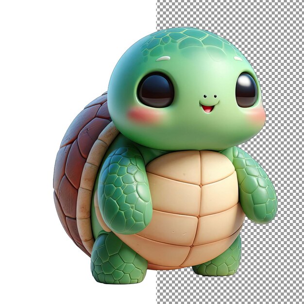 PSD adorable fantaisie isolée animal 3d mignon sur fond png