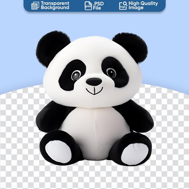 Adorable juguete de criatura de peluche de oso panda