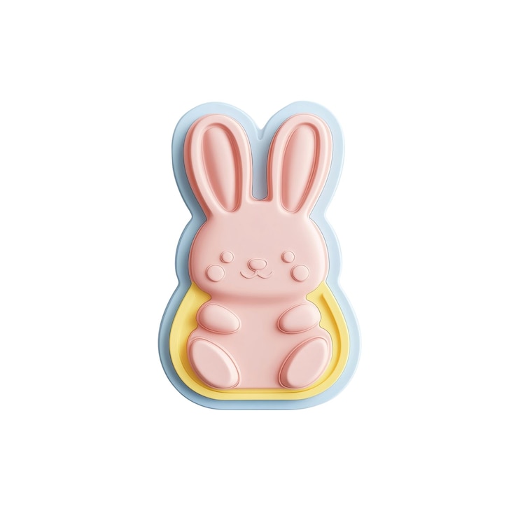 PSD adorable molde de silicona en forma de conejo para hornear y hacer artesanías