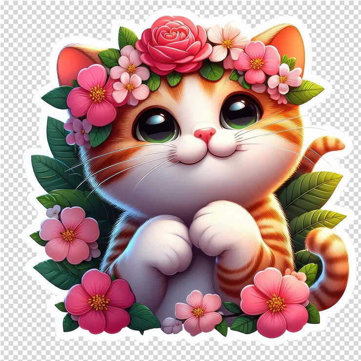 PSD adorable pegatina de animales para planificadores y revistas