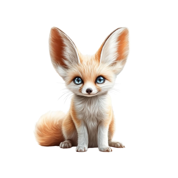 PSD adorable zorro fennec