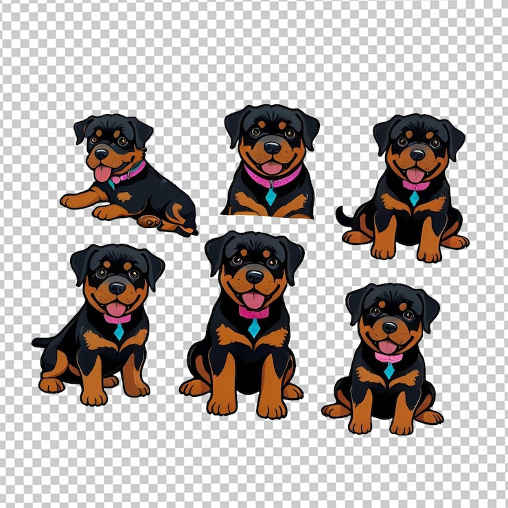 PSD los adorables cachorros de rottweiler