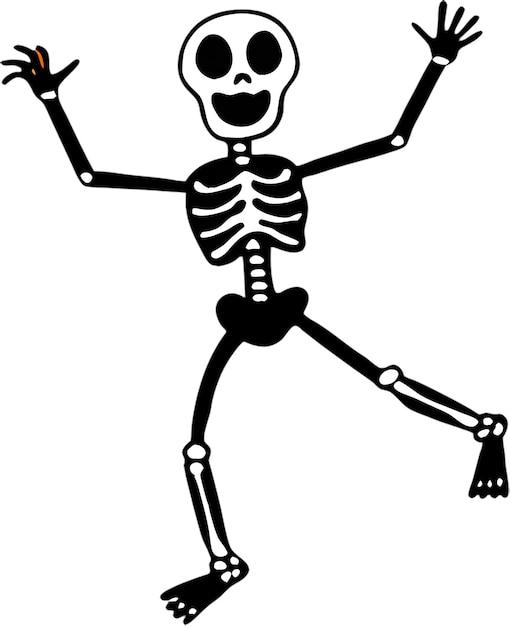 Adorável clipart de Jack o Lantern com um sorriso alegre perfeito para o Halloween
