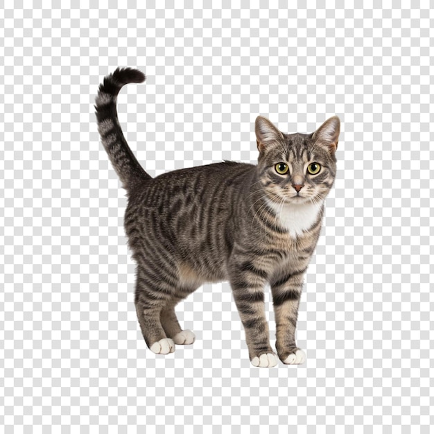 Adorável Gato Tabby Cinza