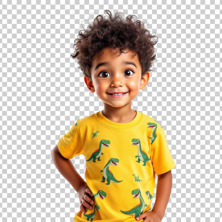 PSD adorável menino sorridente