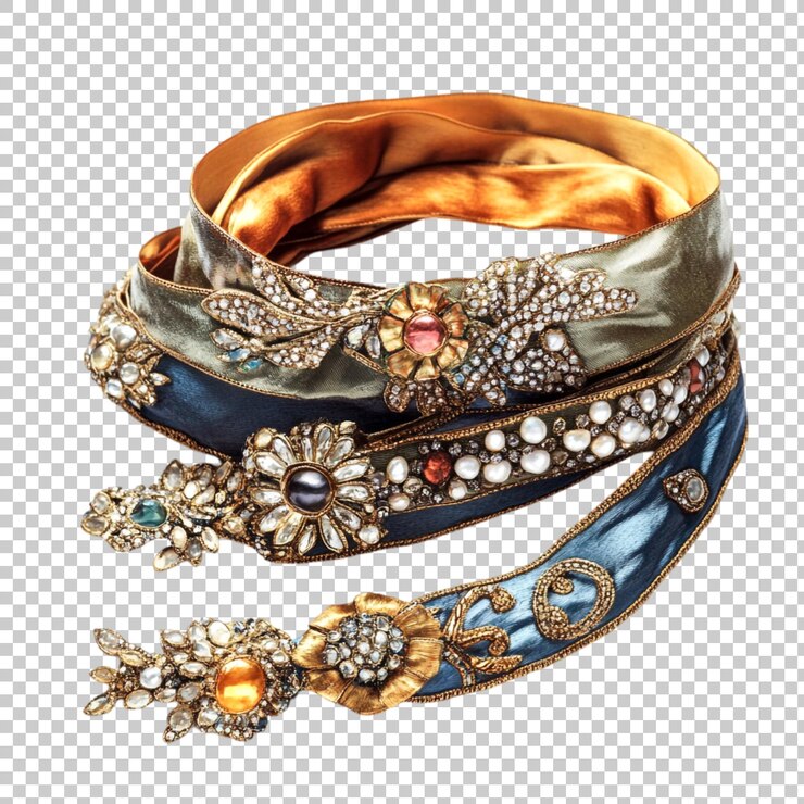 PSD adornar las joyas de oro con piedras preciosas y perlas