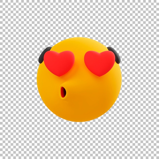 PSD adoro emoticon 3d emoji icono