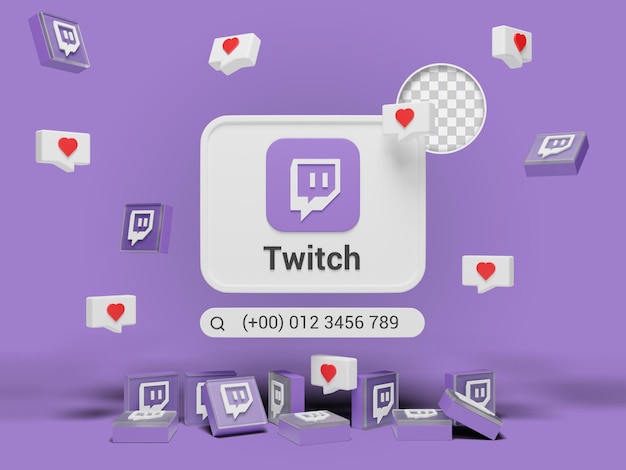 Adresse De Profil De Médias Sociaux Sur Twitch