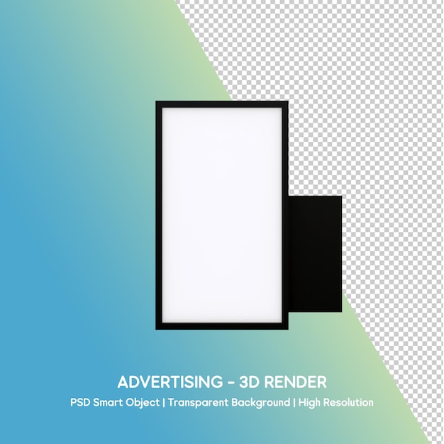 Advertising 3D Render Mockup