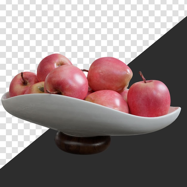 Äpfel auf einem Tablett