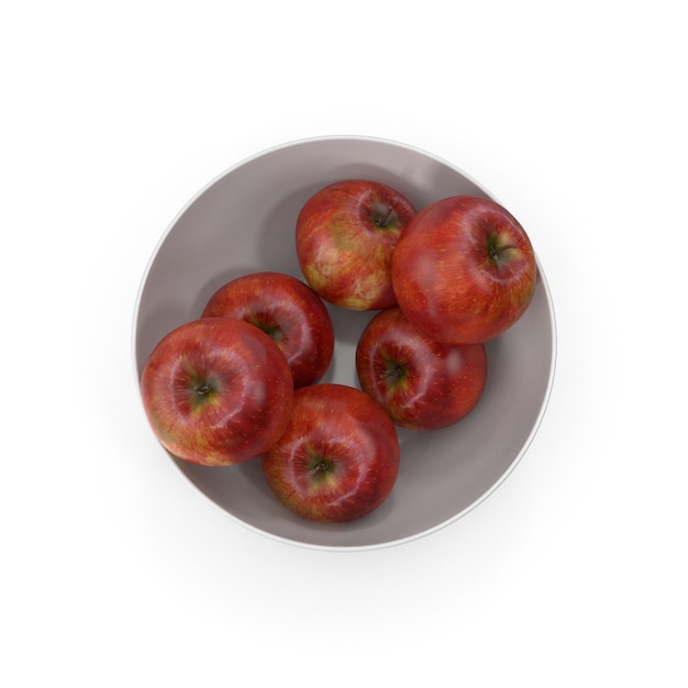 Äpfel in einer grauen Schüssel