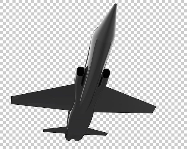Aerei da combattimento su sfondo trasparente 3d rendering illustrazione