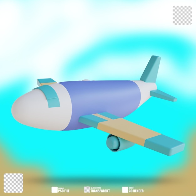 Aeronave de ilustração 3d 4