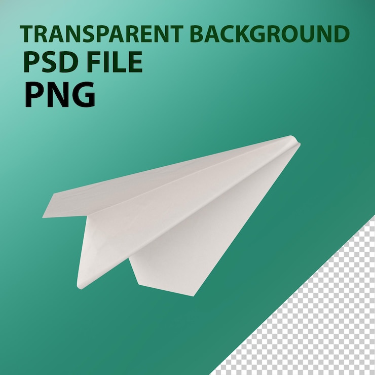 PSD aeroplano di carta png