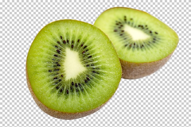 Affettare il kiwi isolato