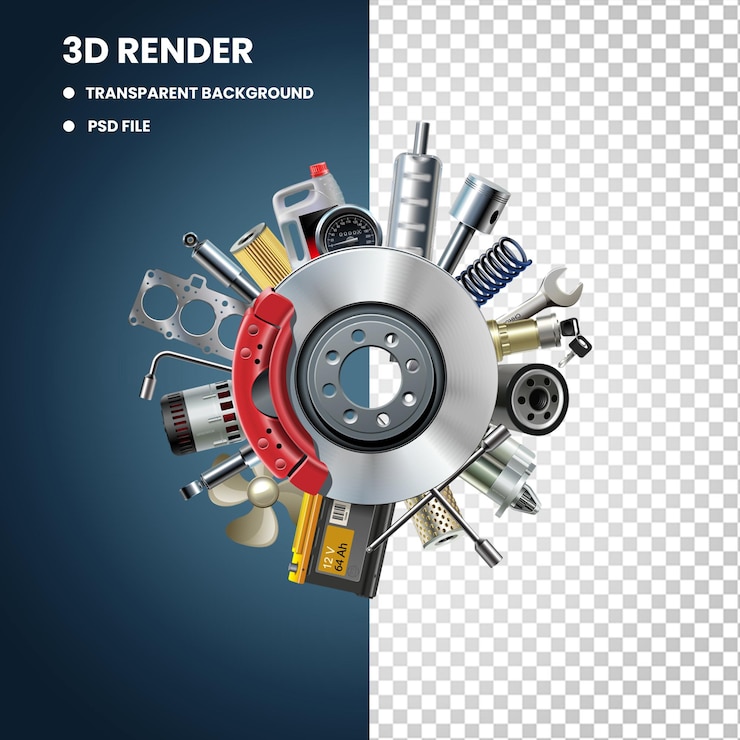 PSD un affichage d'un modèle 3d d'un système d'engrenage