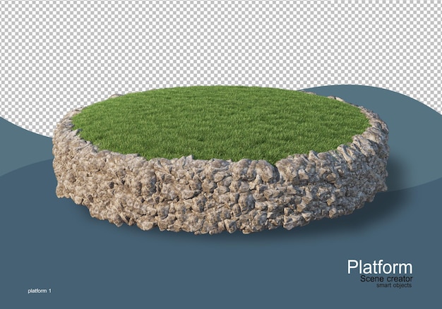 Affichage de la palette en rendu 3D isolé