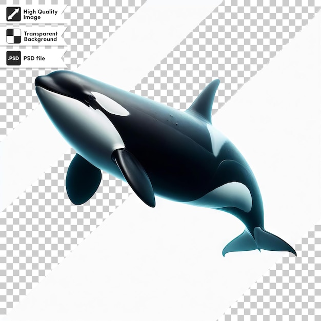 PSD une affiche d'une baleine tueuse qui dit: