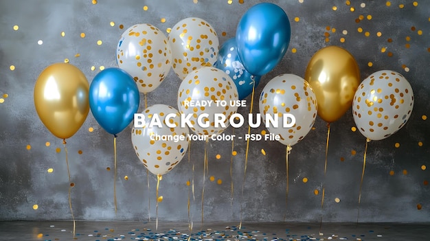 une affiche de ballons avec les mots maison dessus