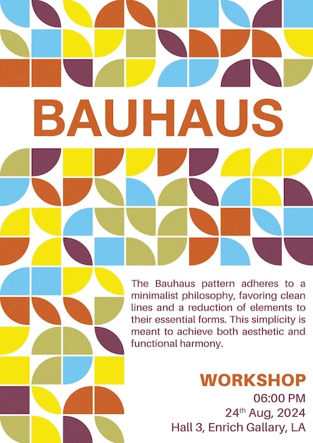 PSD affiche bauhaus