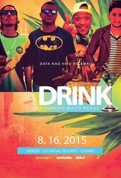 PSD une affiche d'un film intitulé drink by spooky