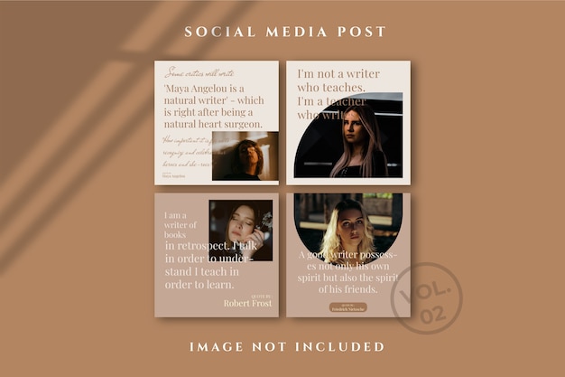 Affiche de flux de médias sociaux Flyer Square Instagram