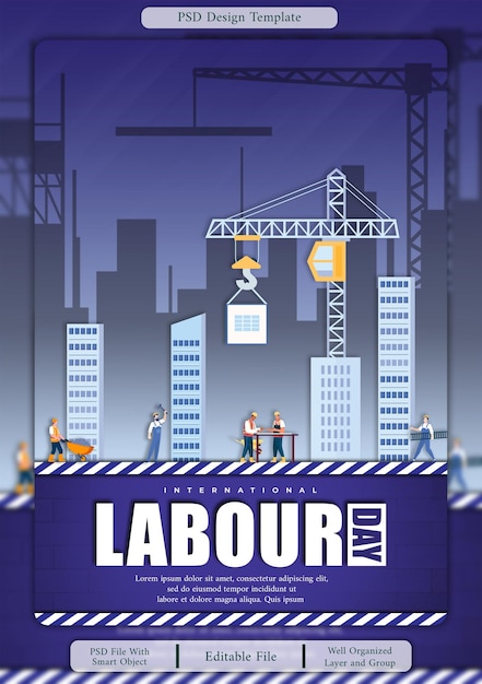 Affiche de la journée internationale du travail