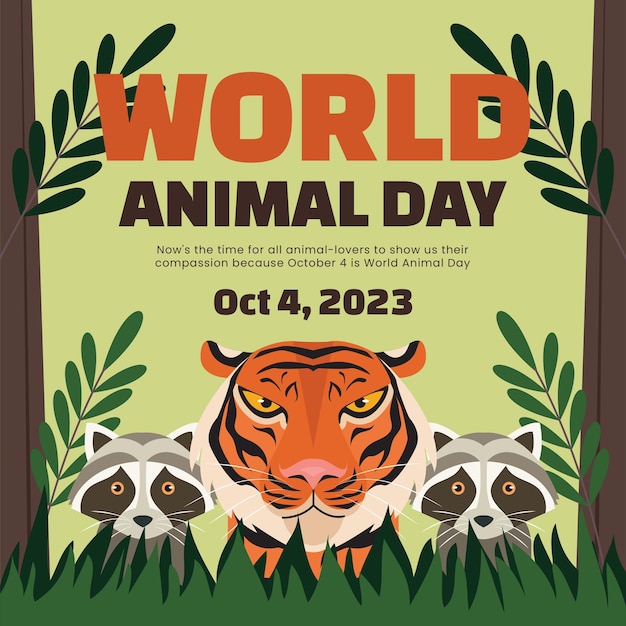 Affiche de la Journée mondiale des animaux