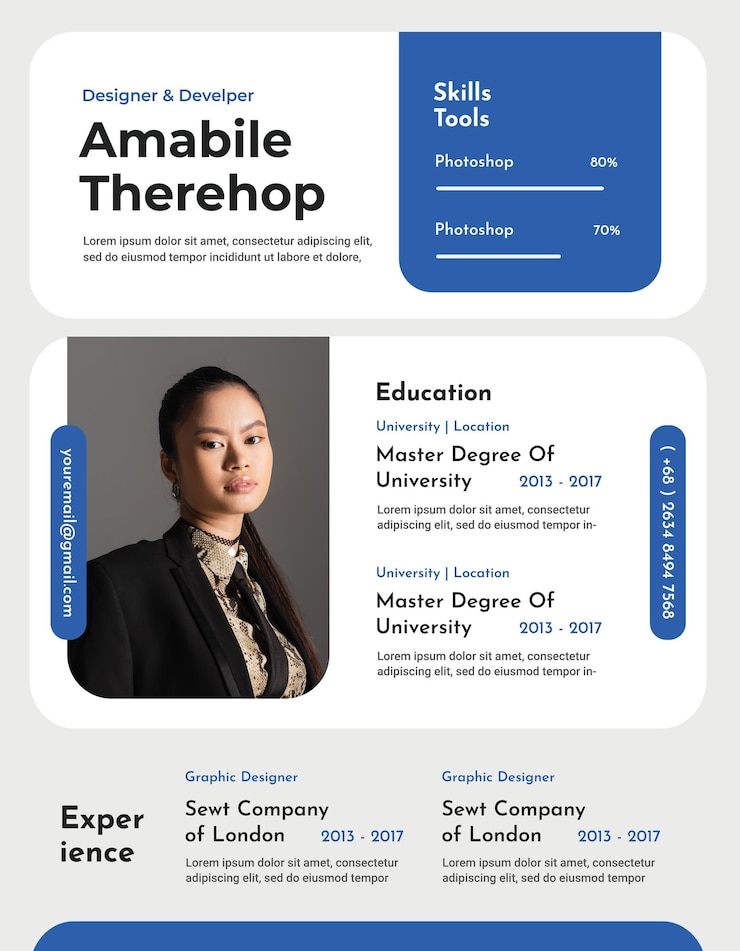 PSD une affiche pour une carte de visite qui dit inc