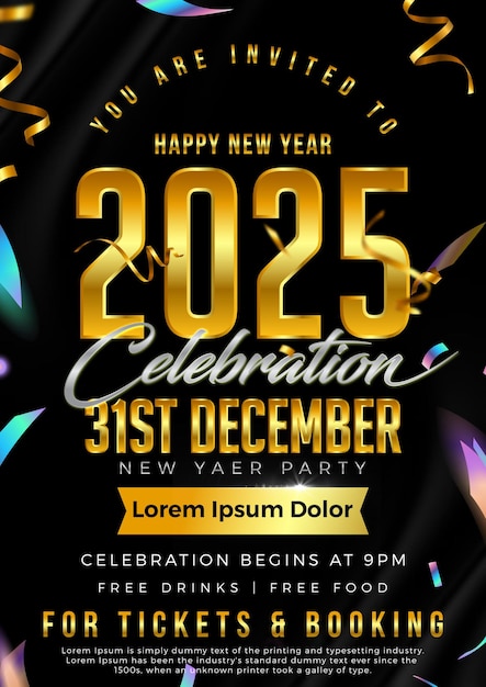 Affiche pour la célébration du Nouvel An