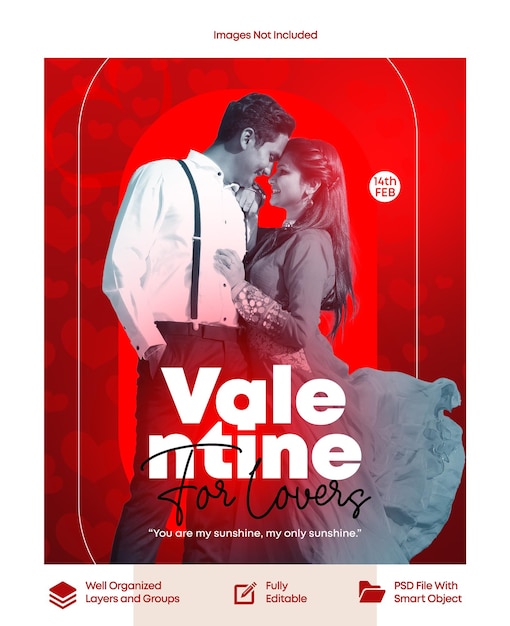 PSD une affiche pour les couvertures de valee star, ma fête, et un homme et une femme.