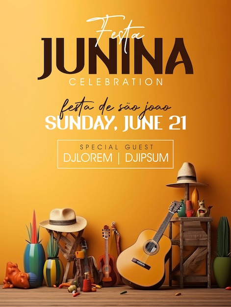 Une Affiche Pour Une Fête Festa Junina