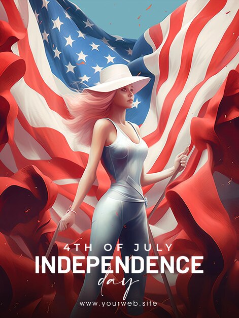 Une Affiche Pour La Fête De L'indépendance Du 4 Juillet