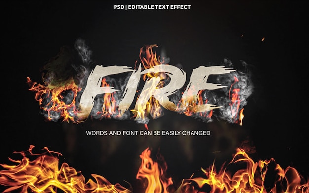 une affiche pour le feu et les flammes lisant le feu et un extincteur