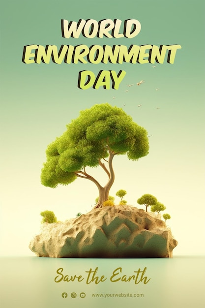 Une affiche pour la journée de l'environnement