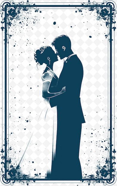 Une Affiche Pour Un Mariage Appelé Un Couple