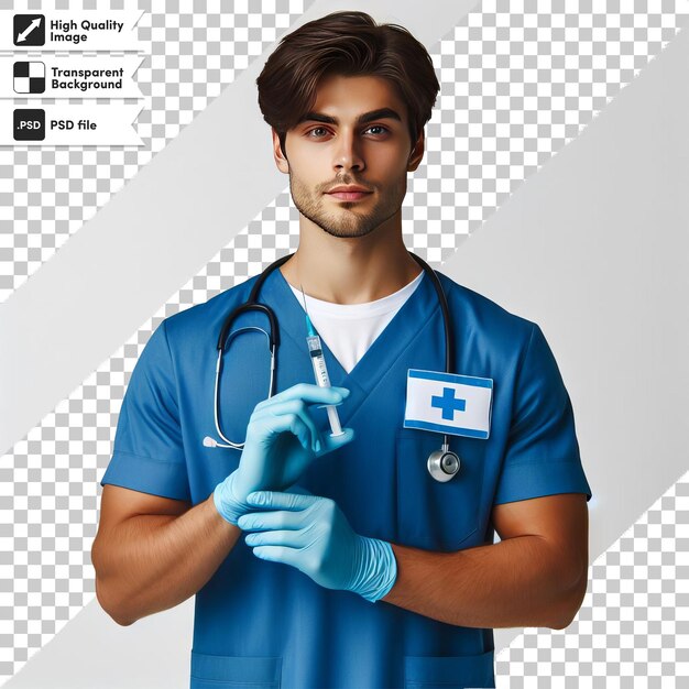 PSD une affiche pour un médecin avec un stéthoscope dessus