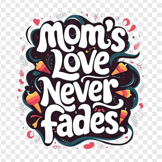 PSD une affiche pour les mères l'amour ne s'éteint jamais