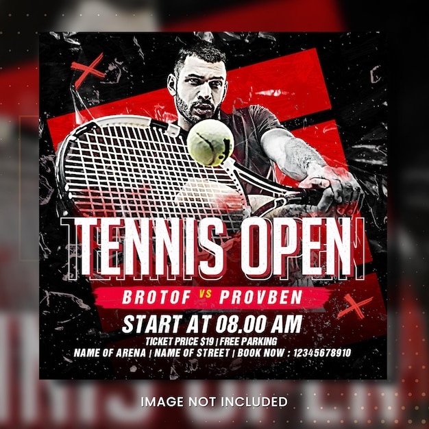 Une Affiche Pour Un Open De Tennis Open De Tennis.