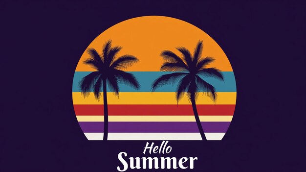 une affiche pour la saison d'été d'été