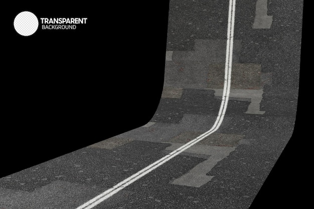 Une affiche pour un souterrain vitreux avec une ligne blanche au sol.