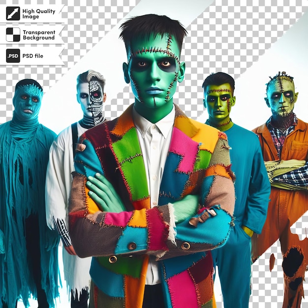 Une Affiche Pour Un Spectacle De Zombies Avec Un Homme Dans Un Costume De Zombie Vert