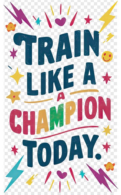 PSD une affiche pour le train comme un champion aujourd'hui