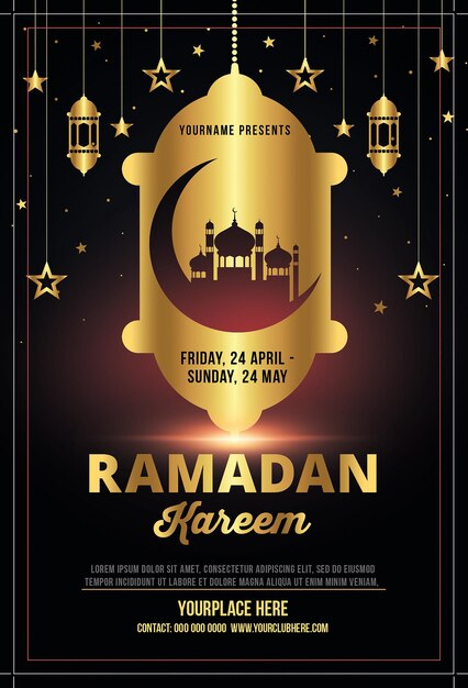 Une Affiche De Ramadan Kareen